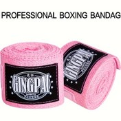 Resim Ergen ve yetişkinler için 3 ve 5 metre uzunluğunda Muay Thai boks el sargıları, teri emmek ve elleri güvence altına almak için tasarlandı. 