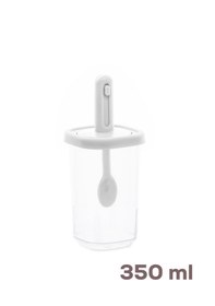 Resim Porsima 4365 7li Kaydırmalı Kaşıklı Sızdırmaz Kapaklı Etiketli Baharatlık Seti - Saklama Kabı Beyaz Beyaz 