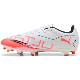 Resim Puma Ultra 5 Play FG/AG (10816901) | Beyaz Turuncu 