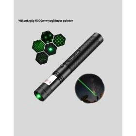 Resim Avcılık ve Doğa Sporları Için Güçlü Yeşil Lazer Pointer 