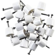 Resim Çivili Raf Pimi Beyaz 100 Adet Çivili Piton Raf Tutacağı 