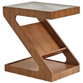 Resim ka tasarım Z Formlu Modern Tasarım Ahşap Sehpa Ve Gazetelik / Dergilik 