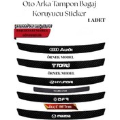 Resim Mercedes 250 İçin Yerli Üretim Aksesuar Oto Arka Tampon Bagaj Koruyucu Sticker 1 Adet 