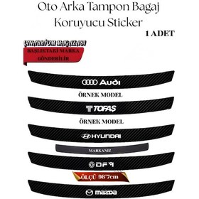 Resim Mercedes 250 İçin Yerli Üretim Aksesuar Oto Arka Tampon Bagaj Koruyucu Sticker 1 Adet 