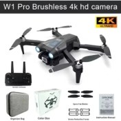 Resim W1 Pro 4K Hd Kamera Drone – Katlanabilir, Fırçasız Motor, Wifi, Engel Kaçınma, Optik Konumlama 