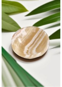 Resim Doğal Sarı Oniks Taşından Kase 32-onk 