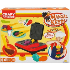 Resim Crafy Mangal Keyfi Oyun Hamuru Seti 300gr 22 Parça 