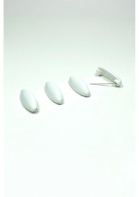 Resim 4 Adet Plastik Çengelli Eşarp Ve Şal İğnesi Beyaz 4 Cm Çok Renkli 