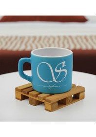 Resim Bk Gift Kişiye Özel İsimli Turkuaz Renkli Middle Çay & Kahve Fincanı-5, Arkadaşa Hediye, Sevgiliye Hediye, Doğum Günü Hediyesi Kobitmeyencom32544 Bk G 