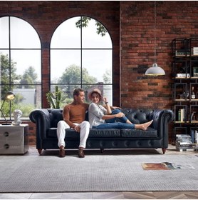 Resim Pablohome Pablo Home Concept Davinci Deri Kanepe 