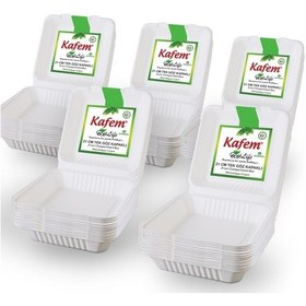 Resim Kafem Ekolojik TekGöz Kapaklı Karton Tabak 25 li X 5 Paket 