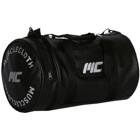 Resim Musclecloth Deri Silindir Çanta Siyah-Standart 