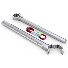 Resim Pratik Balkon Çamaşır Kurutma Askısı - %100 Alüminyum Kurutmalık Gri 