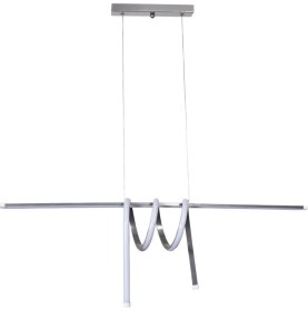 Resim Teknotrust Martinez Modern Tasarım Yatak Odası - Salon - Mutfak Yemek Masası Renk Beyaz Ledli 2 Li Avize 