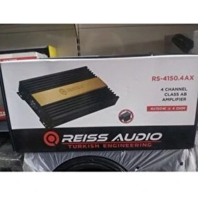 Resim Reiss Audio RS-4150.4 4 Kanal Oto Amfi 600W Güç Çıkışı 227x345x55 mm Boyut 