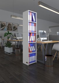 Resim Kenzlife Klasörlük Raflı Kutadgu Byz 175*40*30 Kitaplık Ofis Arkalıksız 