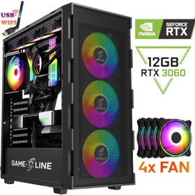 Resim GAMELİNE Rx60 Ultra Ryzen 5 4500 32gb Ram 1tb Ssd Rtx3060 12gb Oyuncu Masaüstü Bilgisayar 