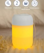 Resim HYPENS Gece Lambalı LED Hava - Oda- Araç Nemlendirici Buhar Makinesi Sessiz Aroma Difüzör Çok Fonksiyonlu 