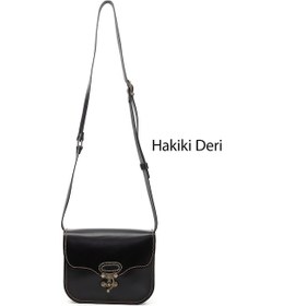 Resim Gönderi R Siyah Vaketa Hakiki Deri Omuz Ve Postacı Çantası Siyah 