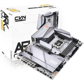 Resim Colorful Cvn Ark Frozen V20 Z890 Ddr5 8400MHZ Atx LGA1851 Gaming (Oyuncu) Anakart 