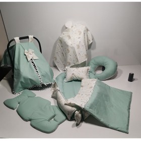 Resim Balamira Yeşil Gökkuşağı 7 Parça Babynest Seti 
