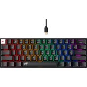Resim Havit Gamenote KB903L %60 Mekanik Blended Aydınlatma Oyuncu Klavyesi - 61 Tuş 