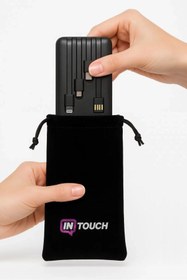 Resim İntouch 10.000 Mah Prime Dijital Göstergeli Dahili Çoklu Kablolu Powerbank, 