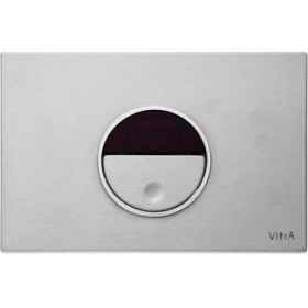 Resim Vitra Pro 743-1440 Fotoselli Kumanda Paneli, Mat Paslanmaz Çelik, Fırça Yüzey 