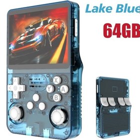 Resim Boyhom 256g/128g/64g R36s Arkos Retro Elde Kullanılır Oyun Konsolu 3.5 ''ıps Blue 64g 
