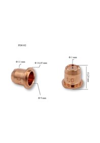 Resim Trafimet S 45 1mm Plazma Kesim Memesi Pd0102-10 
