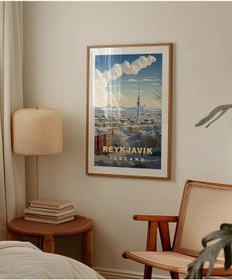 Resim Çerçevesiz Poster Reykjavik Kış Güzelliği 