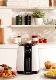 Resim Karaca Smart Cook 60 Dakikaya Kadar Zaman Ayarlı Compact 2.2 Litre Airfryer Krem 