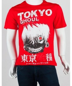 Resim Tokyo Ghoul Unisex Pamuklu Regular Fit Kırmızı Tişört X-Large 