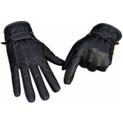 Resim Erkek Standart Beden Suni Deri Eldiven St Siyah 