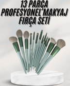 Resim Ronanna Dayanıklı Makyaj Fırçası Seti 13 Parça Yumuşak Kıllı Fırçalar Allık Fondöten Far Fırçası 