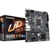 Resim GIGABYTE H410M-H V3 DDR4 2933MHZ 1XVGA 1XHDMI 1XM.2 USB 3.2 MATX 1200P (10.NESİL İŞLEMCİ UYUMLU) AA202GIG0021