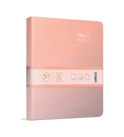 Resim The Book Pastel 20x28 120 Yaprak 4 Bölmeli Sert Kapak Ciltli Defter 3302 Çizgili Pastel Pembe 