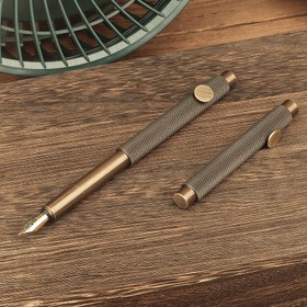 Resim Vintage Brass Mini Kalem: Öğrenci Yazısı, Kaligrafi, İş İmzaları ve Daha Fazlası için Mükemmel! 