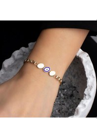 Resim Altın Nazar Bileklik BL0058 Sarı Altın 