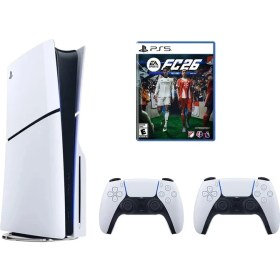 Resim Playstation 5 Slim Standart 1 Tb+ 2. Dualsense + Ps5 FC26 CD (Ithalatçı Garantili) 
