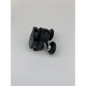 Resim Teknocan Cam Duşakabin Tekerleği Metal Ayaklı Siyah Plastik 8'li Tam Set 