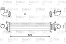 Resim VALEO 818624 | Turbo Radyatörü (Intercooler) 13-A-Seri (W176) B-Seri (W242-W246) 