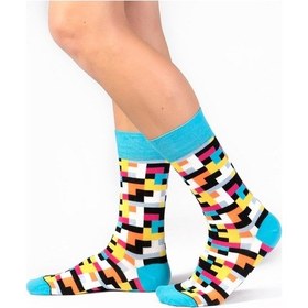 Resim Ozzy Socks Blok Desenli Çorap Çok Renkli 