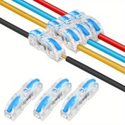 Resim 10/50 Adet Hızlı Bağlantı Terminalleri, Yumuşak ve Sert Hat Geçişli 28-12AWG DIY Kablo Konnektörü 