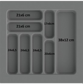 Resim Çekmece İçi Kaşıklık Ve Kepçelik Düzenleyici Beyaz 49x49 Cm 43x40 Cm Kadar Kesilebilir Beyaz 