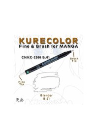 Resim Zig Kurecolor Fine & Brush For Manga Çizim Kalemi B01 Blender 