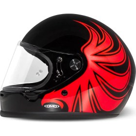 Resim DMD Fullface Rivale Red Eye Kapalı Motosiklet Kaskı 