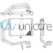 Resim Unıcore Mıtsubıshı Canter Fuso 859 Kalorifer Radyatörü Me733728 