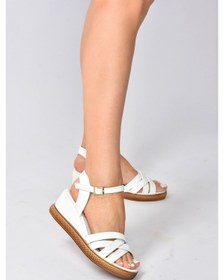 Resim Fox Shoes Beyaz Kadın Dolgu Topuklu Ayakkabı K674305409 