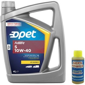 Resim Opet Fulllife S 10W-40 Sentetik Motor Yağı 4 L + Cam Sabunu 80 ML 